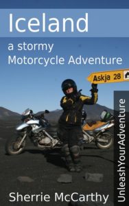woman motorcycle rider to Askja
